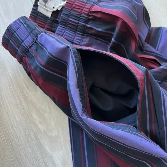 Madewell Alexa Chung Ernie Poplin Pant Womens Large Striped - Picture 8 of 9